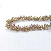 Brown Diam Drops Beads